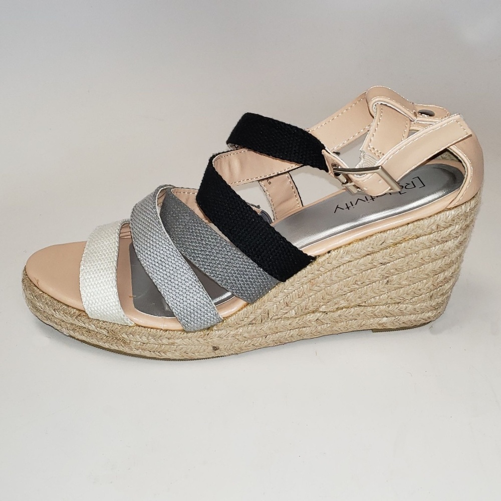 Relativity 'Lively' Open Toe Wedge Sandals